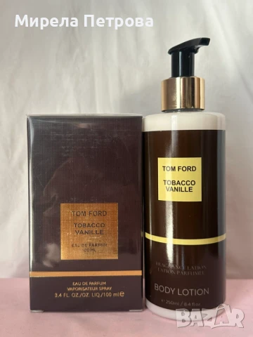 Комплект лосион 250 мл. + парфюм Tom Ford Tabacco Vanilla 100ml.