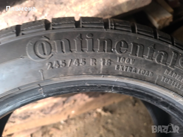 Зимни гуми 245/45/18 Continental 4бр., снимка 2 - Гуми и джанти - 52855796