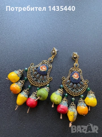 Ръчно изработени обици от серията “Забранения плод” на дизайнерката Анелия Милчева