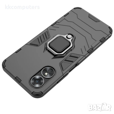 OPPO A17 Удароустойчив Ring Holder Калъф и Протектор, снимка 4 - Калъфи, кейсове - 50784178