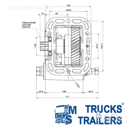 PTO Включвател OMFB за скоростна кутия NISSAN M5 35 06500900139, снимка 2 - Части - 53414859