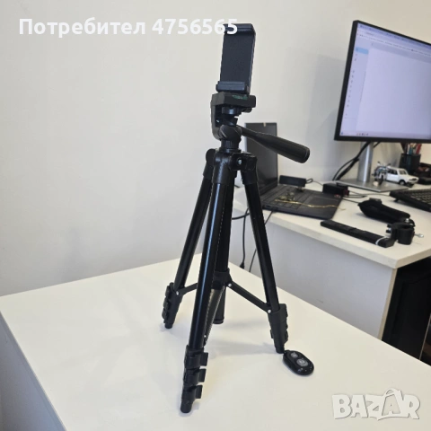 Трипод за телефон и камера 102 см с Bluetooth дистанционно, снимка 7 - Чанти, стативи, аксесоари - 53730320