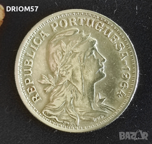 Монета Португалия - 1 бр. [1964], снимка 2 - Нумизматика и бонистика - 52351338