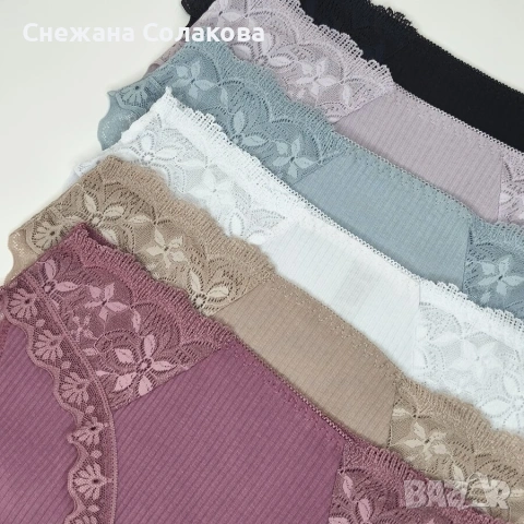 Комплект от 6 памучни бикини , снимка 3 - Бельо - 53084775