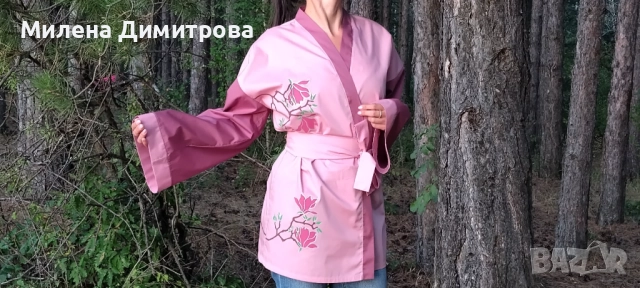 Ръчно рисувани кимона от поплин , снимка 13 - Сака - 48880401