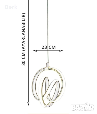 Модерен LED полюлей 25W, снимка 2 - Лед осветление - 51506204