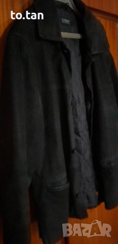 Кожено (велурено) яке , снимка 2 - Якета - 44733431