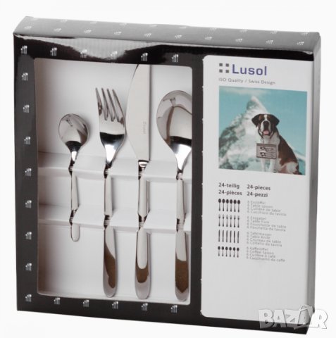Комплект прибори за хранене LUSOL Callisto / 24 части, снимка 1 - Прибори за хранене, готвене и сервиране - 42622525