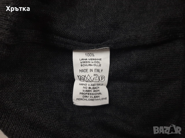 Boggi Milano - Оригинален мъжки пуловер от вълна размер 52 / L, снимка 8 - Пуловери - 53302044