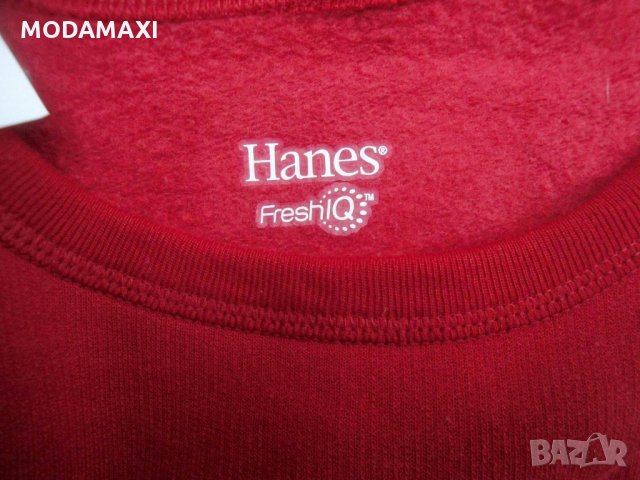 4XL Нова блуза Hanes в червено , снимка 7 - Блузи с дълъг ръкав и пуловери - 34854859