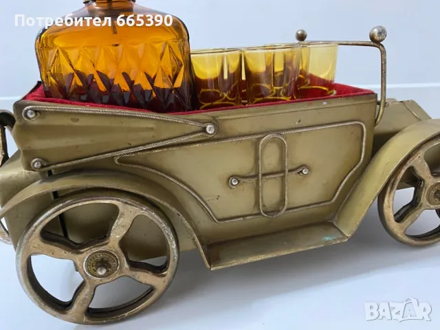 Рядка музикална кутия с гарафа и чаши, снимка 5 - Антикварни и старинни предмети - 48833201