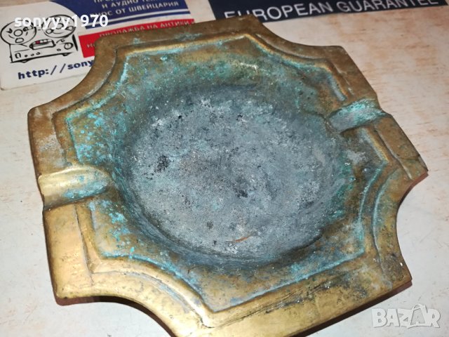 ПЕПЕЛНИК МЕД МЕСИНГ ОТ ГЕРМАНИЯ 2407231547, снимка 7 - Антикварни и старинни предмети - 41644257