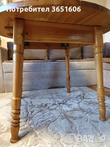 Трапезна чамова маса , снимка 3 - Маси - 53406888