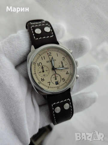 Bulova нов хронограф, снимка 2 - Мъжки - 53406455