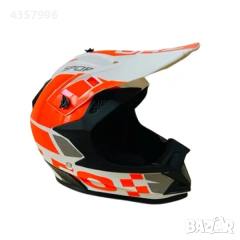 Кросова каска Automat, За мотор, Атв, Велосипед, S, M и L размер, Бял, снимка 2 - Аксесоари и консумативи - 49310996