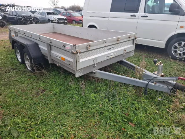 РЕМАРКЕ БОРДОВО HUMBAUR HT 20 2тона. 2оси 4500лв, снимка 3 - Ремаркета - 38727009
