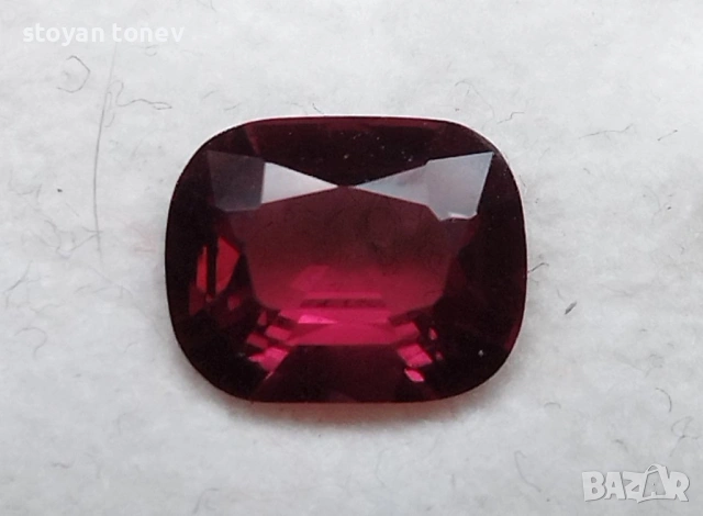 Рядък 1.85кт. естествен, нетретиран вишнево-червен шпинел от Мианмар (Бирма)! Нов!, снимка 11 - Други - 53563279
