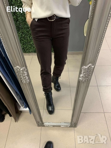 кафяв плътен панталон 