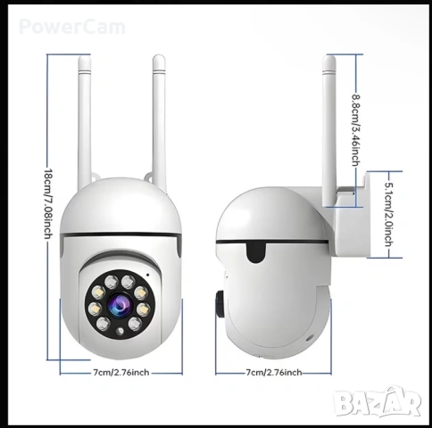ПРОМО Wi-Fi Камери 360° PTZ 1080p - Чисто нови, снимка 2 - IP камери - 53737797