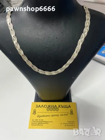 Сребърно колие 925, снимка 2 - Колиета, медальони, синджири - 48277195