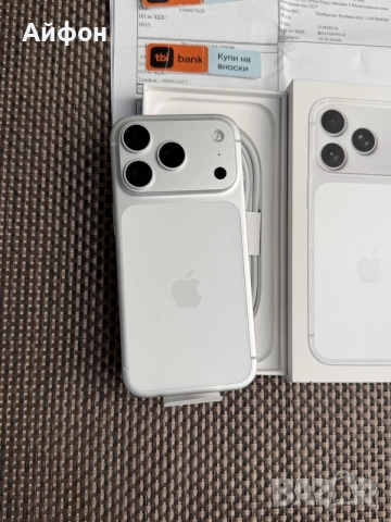 НОВ! 512Gb*ЛИЗИНГ* iPhone 17 Pro Silver 24М ГАРАНЦИЯ, снимка 5 - Apple iPhone - 55919860