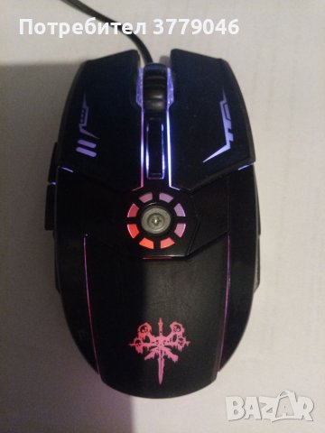 Мишка Nowmink - геймърска, кабелна USB, светеща, снимка 2 - Клавиатури и мишки - 41553543
