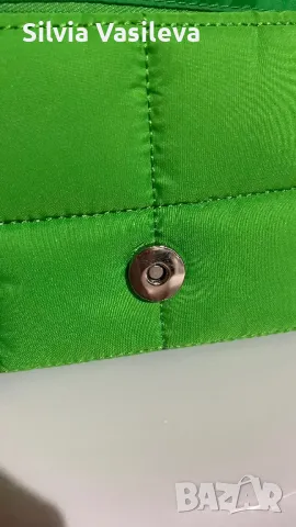 Зелена дамска чанта H&M, снимка 5 - Чанти - 43107291