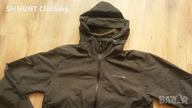 DIDRIKSONS SWEDEN STORMsystem Waterproof Jacket размер L за лов риболов яке водонепромокаемо - 1681, снимка 3 - Екипировка - 52829395