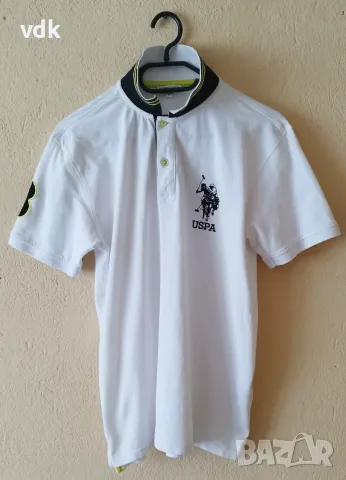 100% Оригинална страхотна мъжка тениска с яка U.S. POLO ASSN! 