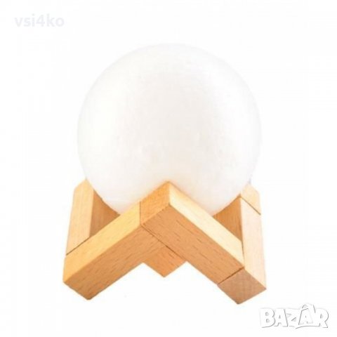 Нощна лампа с формата на луна, снимка 2 - Други - 39687529