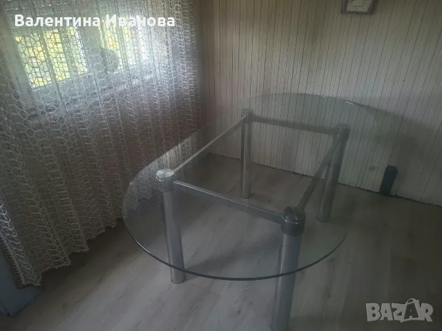 Голяма стъклена маса 190/90см