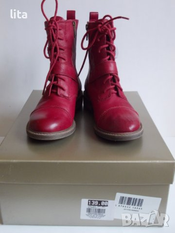 Кожени червени боти  № 36