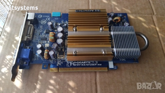 Видео карта NVidia GeForce Gigabyte NX7300 GT 256MB GDDR2 128bit PCI-E, снимка 5 - Видеокарти - 53863731