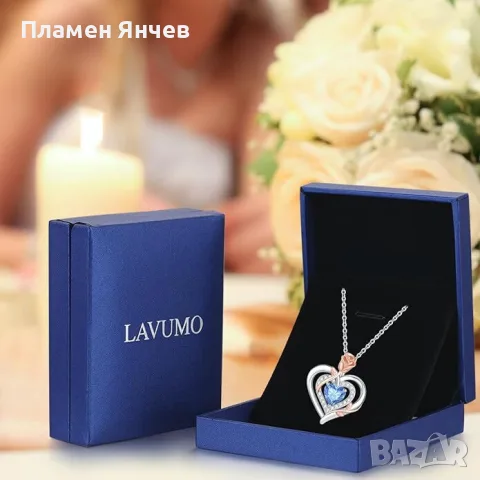 Дамско колие LAVUMO от сребро проба 925, снимка 3 - Колиета, медальони, синджири - 56074578