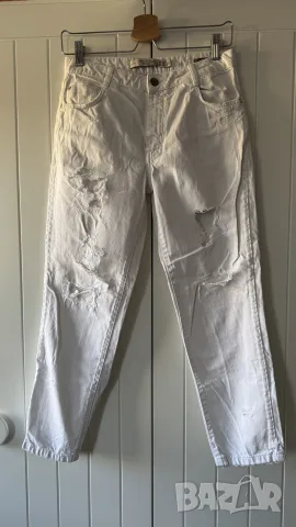 Бели дънки ZARA PREMIUM WASH