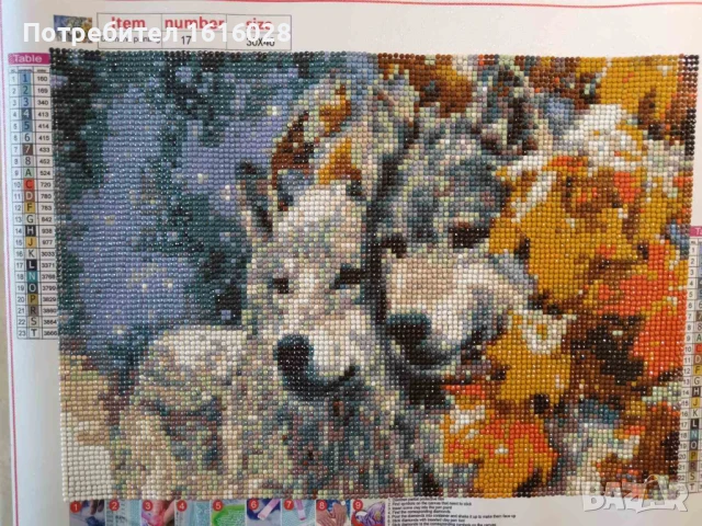 Диамантени 5D гоблени  ПРИТЧА ЗА ДВАТА ВЪЛКА и Елен., снимка 7 - Гоблени - 50634520