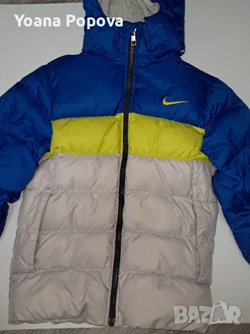 Оригинално зимно яке Nike за 8 - 10г. – Трицветно, дебело и топло