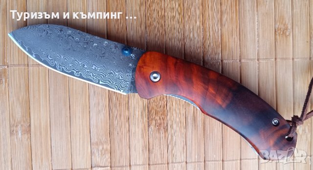 Джобно ножче с високо качество / дамаска стомана /, снимка 4 - Ножове - 44464785