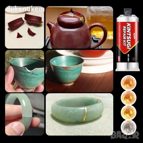 Комплект за ремонт 50 мл – лепило за порцелан и керамика, снимка 6 - Други инструменти - 53255191