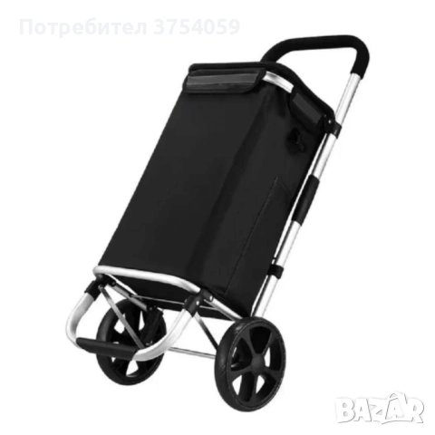Количка за пазаруване – 40 л, водоустойчива, лека и удобна с 2 колела, снимка 7 - Други - 53124608