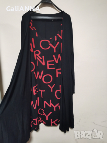 СТРАХОТНА РОКЛЯ 2 В 1 2XL-3XL, снимка 3 - Рокли - 44751119