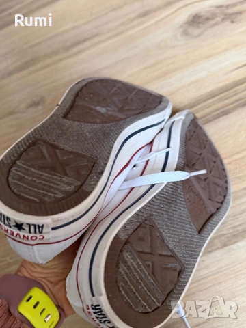 Оригинални бели кецове кецове Converse ! 38 н, снимка 8 - Дамски ежедневни обувки - 51799884