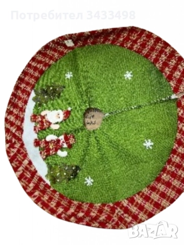 Празнично покривало за под елхата - Уют и стил за вашата Коледа, снимка 2 - Декорация за дома - 52275197