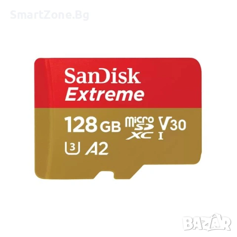 Карта памет 128GB SANDISK EXTREME MicroSD, 190MB/S, CLASS 10, UHS-1 U3