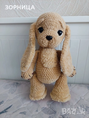 Плетена играчка кученце, снимка 2 - Плюшени играчки - 51977861