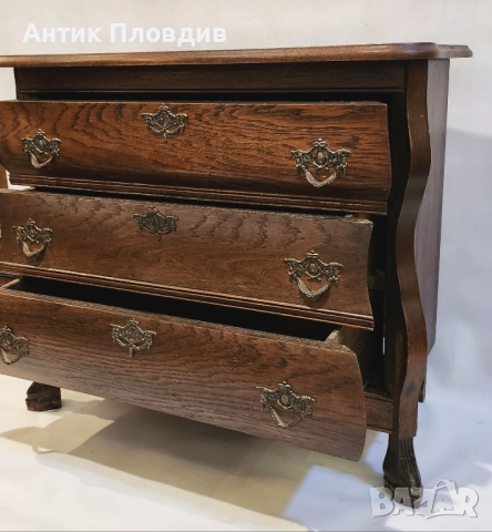 Класически скрин с три чекмеджета, снимка 4 - Скринове - 52737450