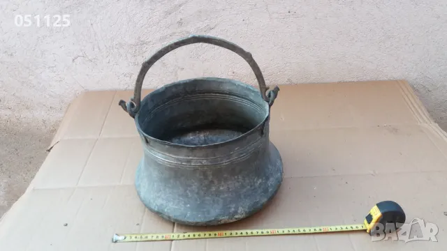 бакърен кован възрожденски бакър, котел, казан за курбани, снимка 8 - Антикварни и старинни предмети - 48524297