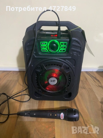 КАТО НОВА! Караоке колона Ghia + Микрофон – Пълен комплект с кутии, снимка 4 - Караоке - 53395619
