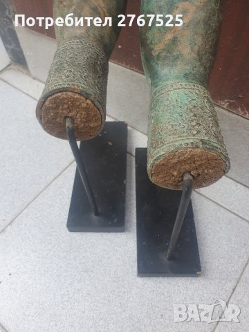 100 годишни Бронзови ръце на Буда будизъм мудра символи декор, снимка 6 - Колекции - 42044520