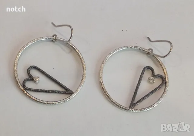 Сребърни обеци, снимка 5 - Обеци - 47466961